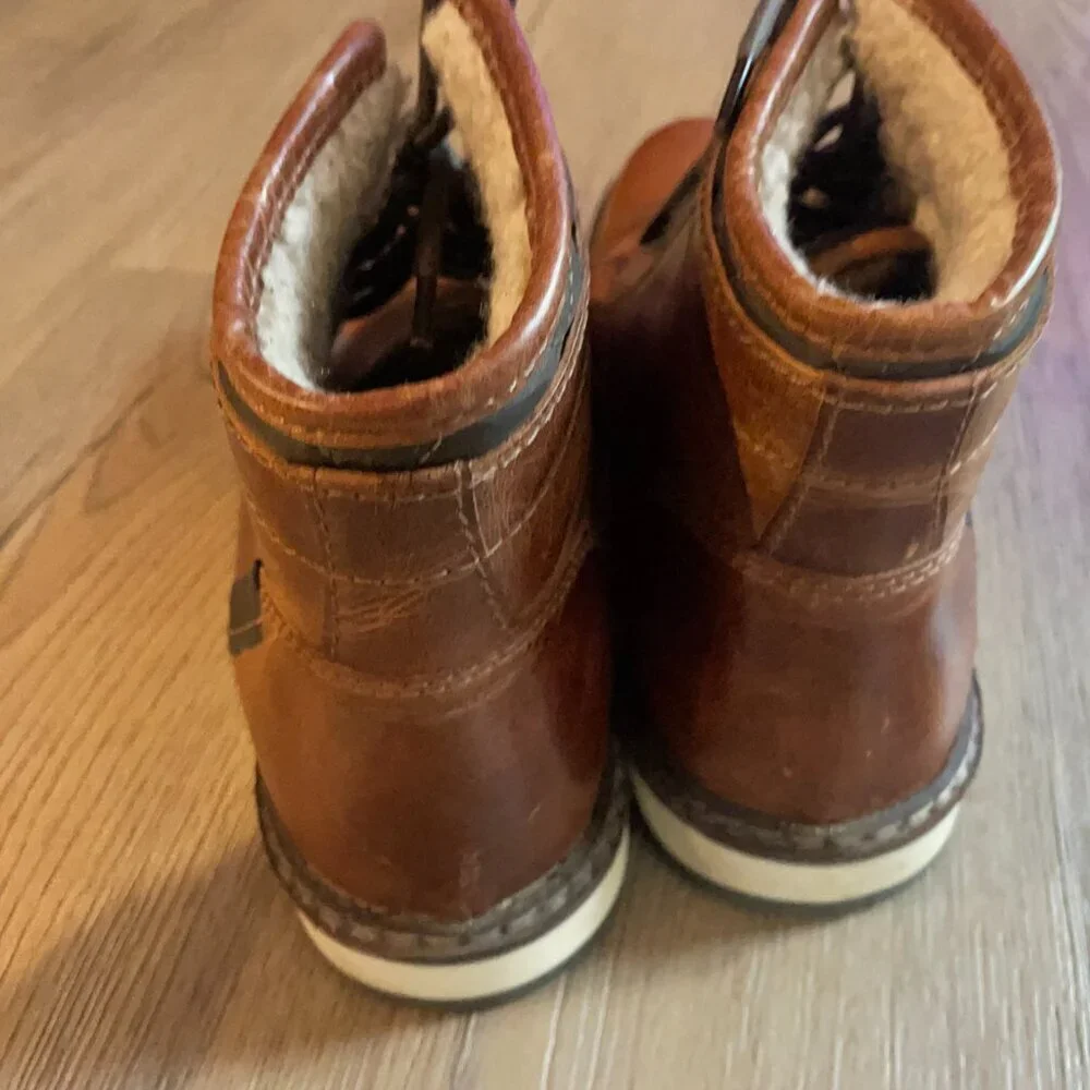 Franco Fortini Blake Carvano Boots Men 8.5 Brown Leather Ankle Casual